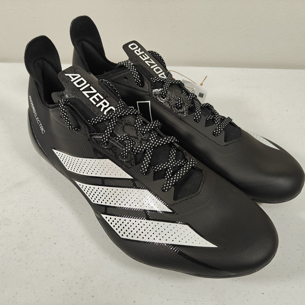 Adidas Adizero Electric II Football Cleats Men's 16 Black White IH5981 New